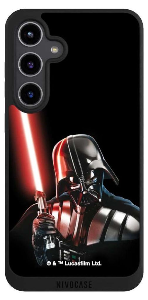 NIVOCASE Handyhülle für Samsung Galaxy S24+ Hülle NIVOpure Case Schwarz Darth Vader Fanartikel Star Wars