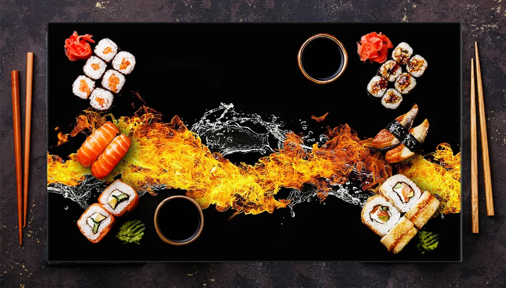 Coprifornelli 90x52 Vetro Temperato Tagliere Universale Acqua Fuoco - 6