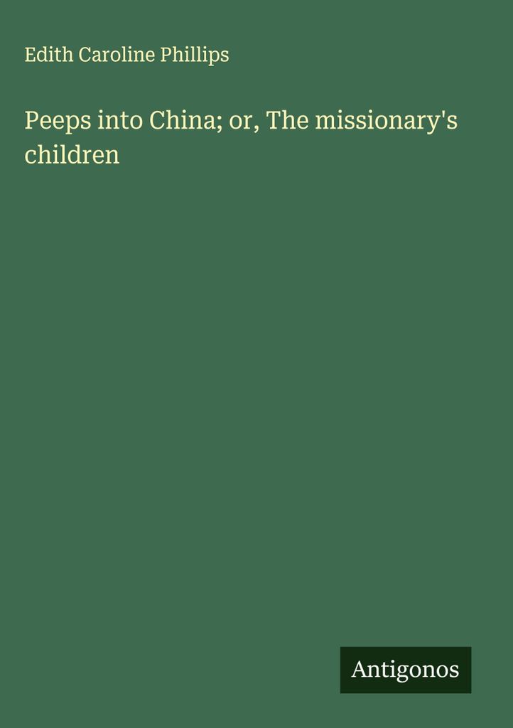 Peeps in China oder: Die Kinder der Missionare