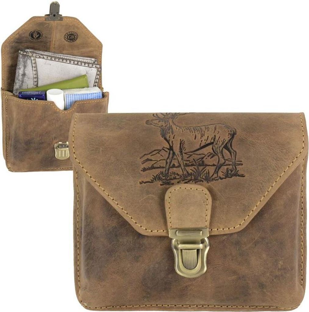 Green Burry Vintage Outdoor Gürteltasche Hirsch (Leder) Produktbild 