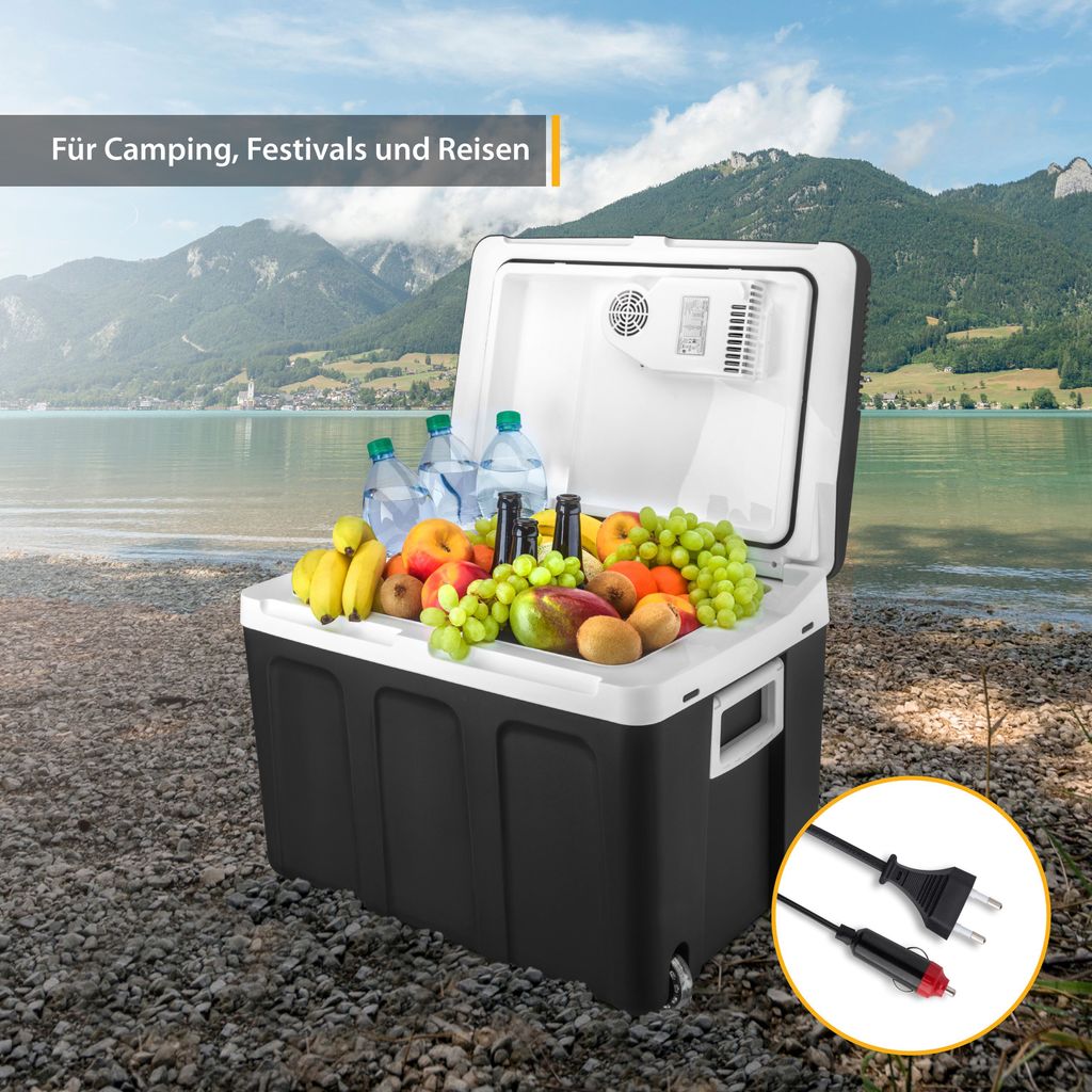 TZS First Austria elektrische tragbare Kühlbox Wärmebox Minikühlschrank 24  Liter grau