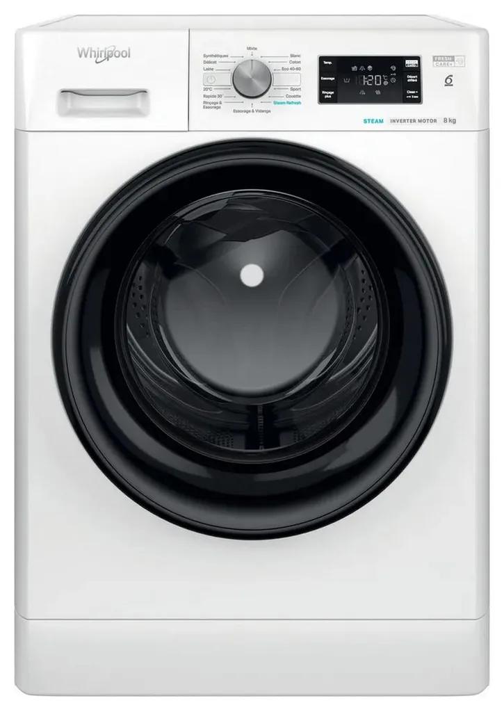 Fini les Taches avec le Lave-linge Whirlpool FFS827BFR 8kg Soin des Fibres