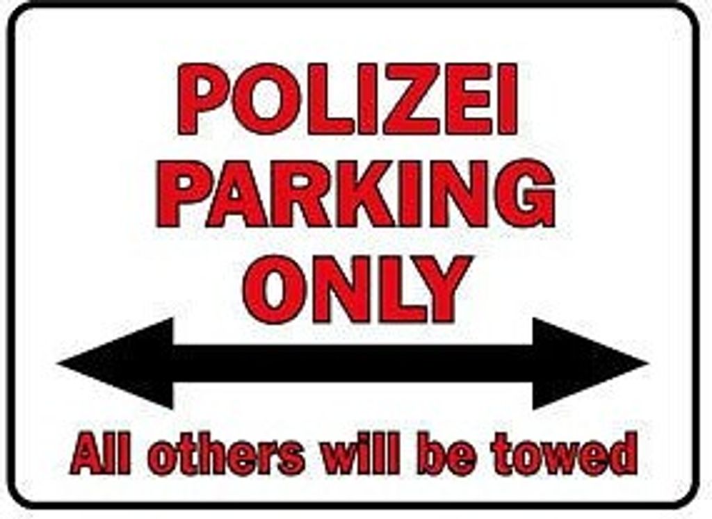 Parkschild - Polizei Parking Only - 308741 - Gr. 40 x 30 cm