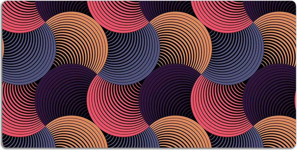 Schreibtischmatte Tischunterlage 100x50 cm Mauspad - Buntes Muster