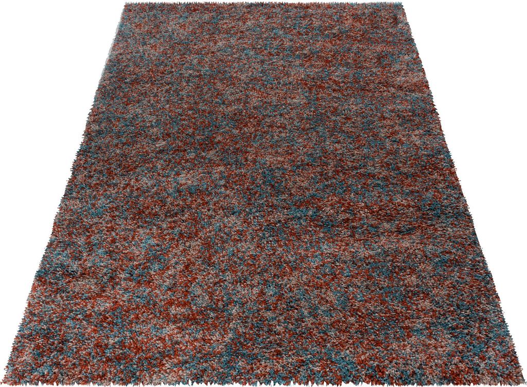 Teppich Läufer Wohnzimmer Terrakotta 60x110 Meliertes Design aus Polypropylen