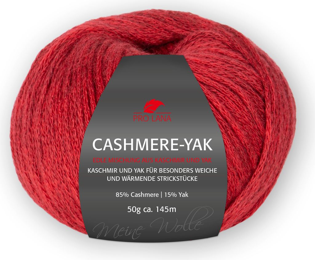 Pro Lana 50g Cashmere-Yak 0030 weinrot