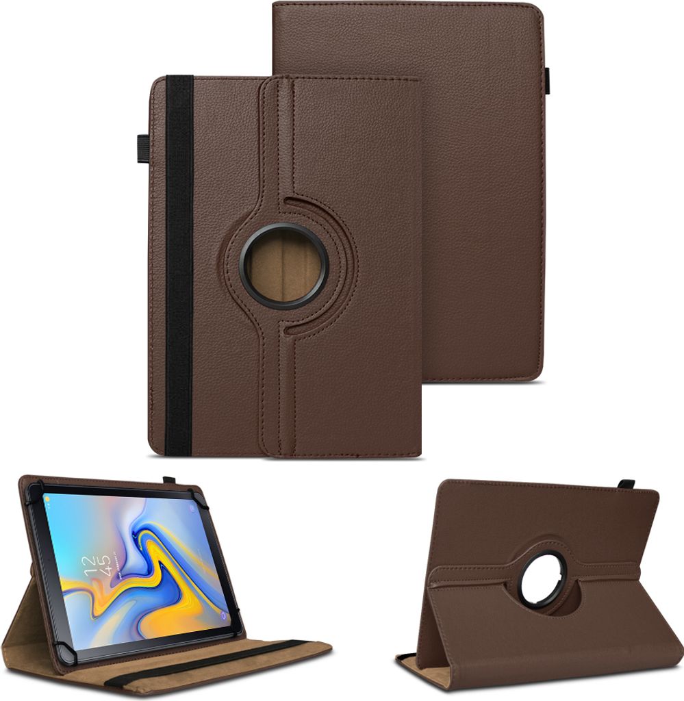Schutzhülle für T-Mobile REVVL Tab 5G Tablet Hülle Tasche Case 360 Grad DrehbarFarben:Braun