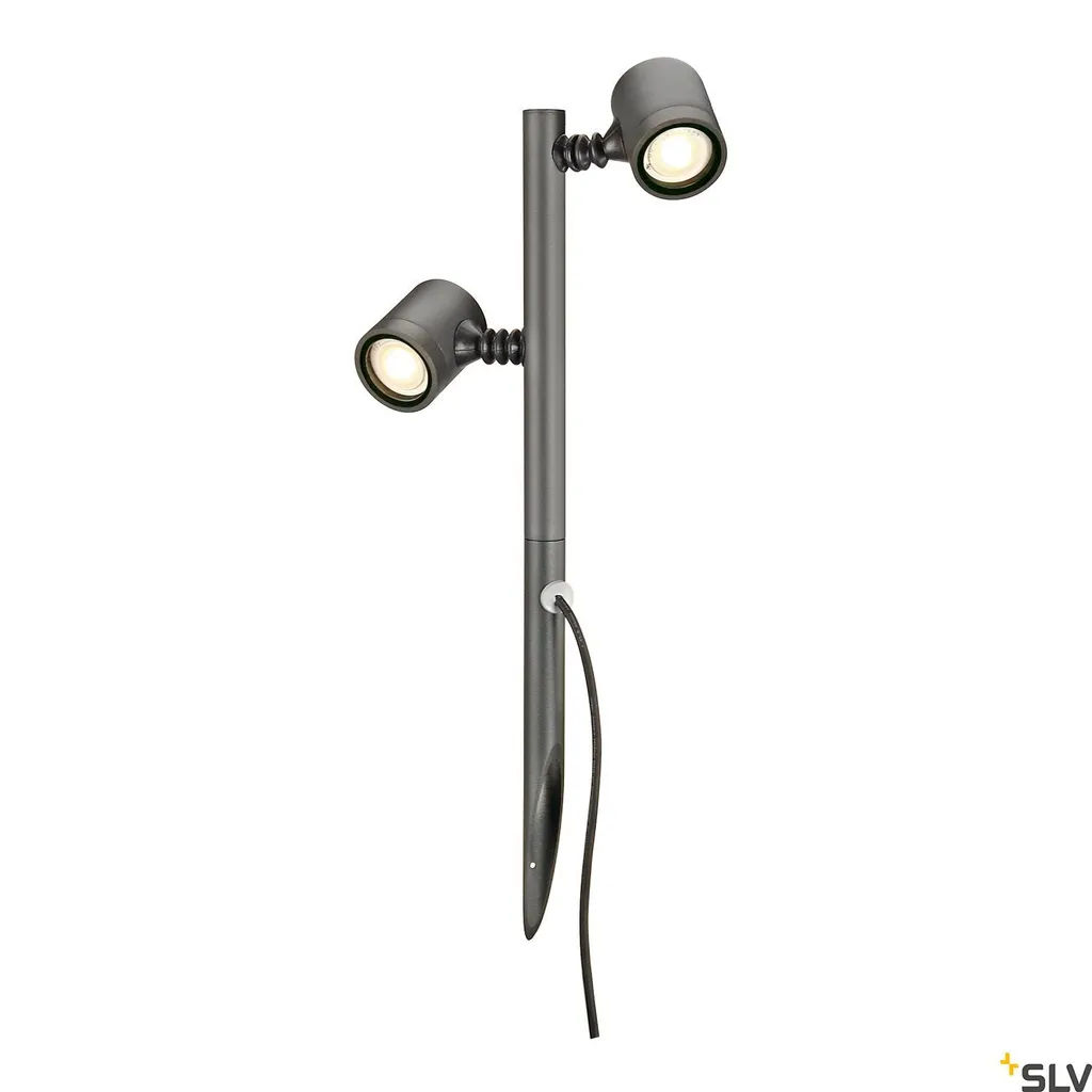 Éclairage Extérieur Double Faisceau NEW MYRA Anthracite IP44 GU10