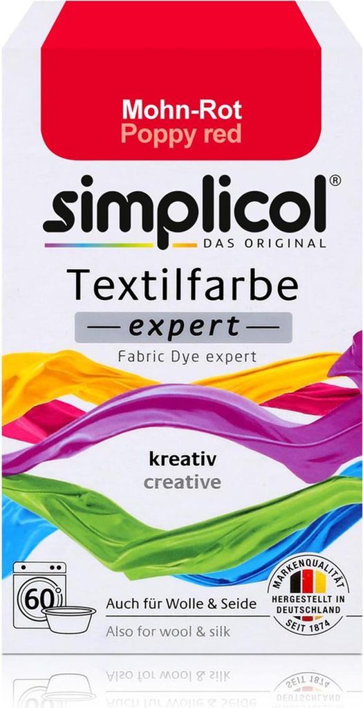 Simplicol peinture textile expert rouge coquelicot 150g - Image du produit 