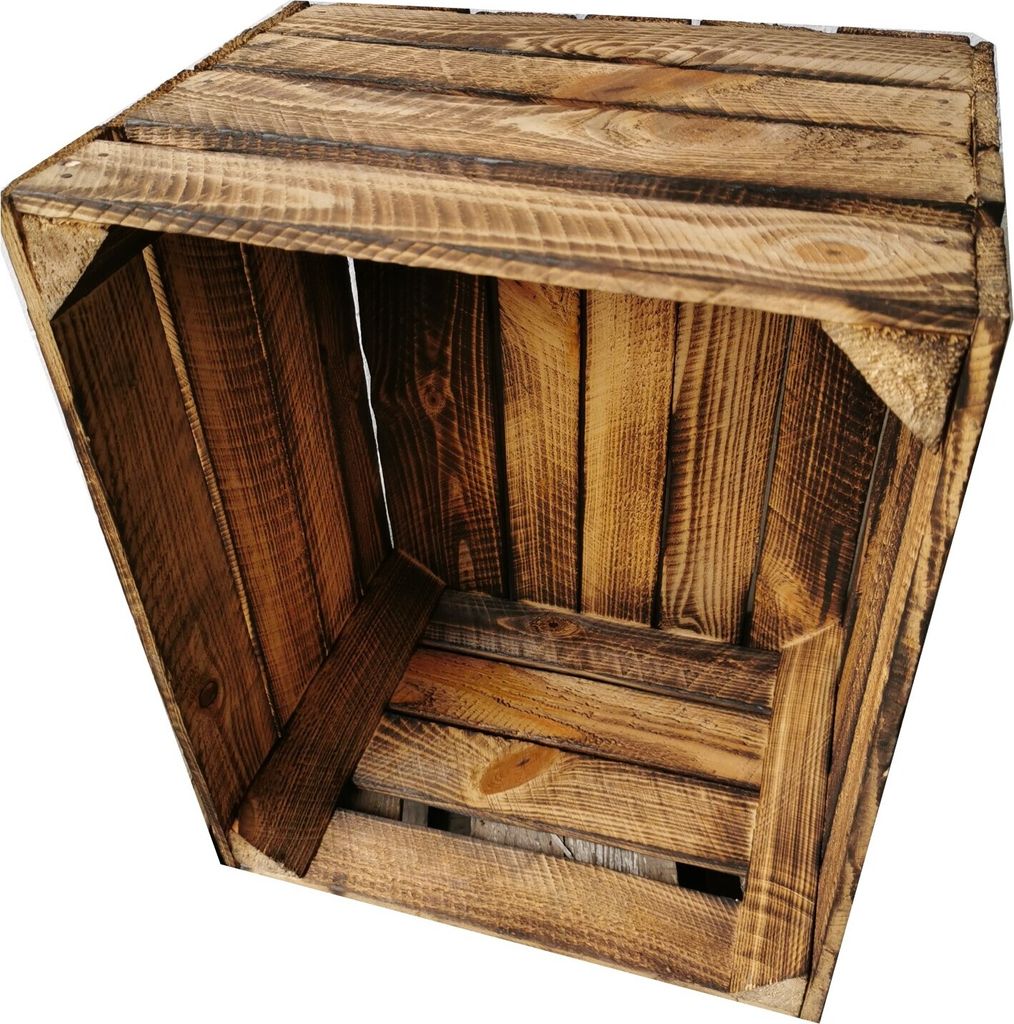 Holzkisten 3er Set Vintage Geflammt 50 x 40 x 30cm Produktbild 8