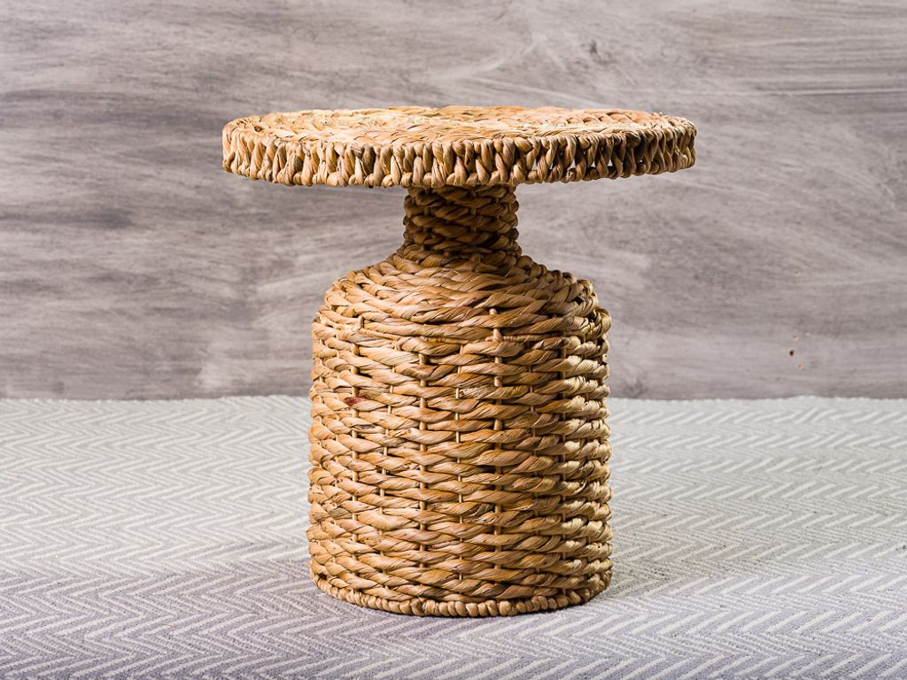 Bloomingville Beistelltisch CAMO Wasserhyazinthe Korb Tisch 47 cm