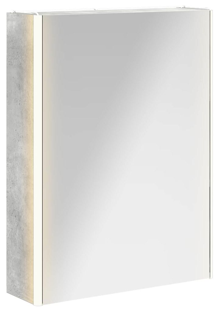 Badezimmerspiegelschrank Beton Grau 53,5 x 15,5 x 70 cm