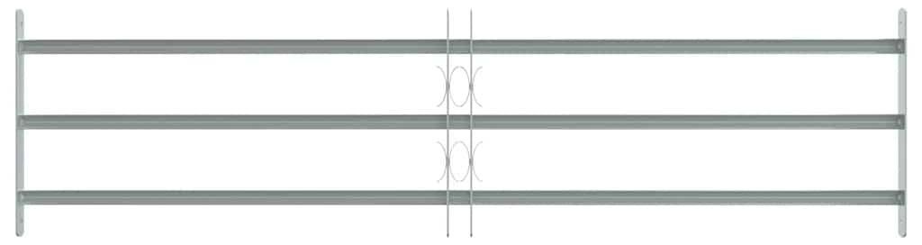 vidaXL Fenstergitter 1000-1500 mm Galvanisiertes Stahl Produktbild 