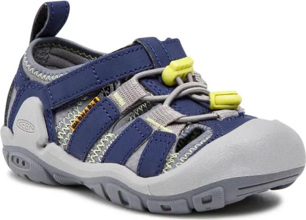 Kinderschuhe keen jr knotor creek stahl grau/blaue tiefe blau 24