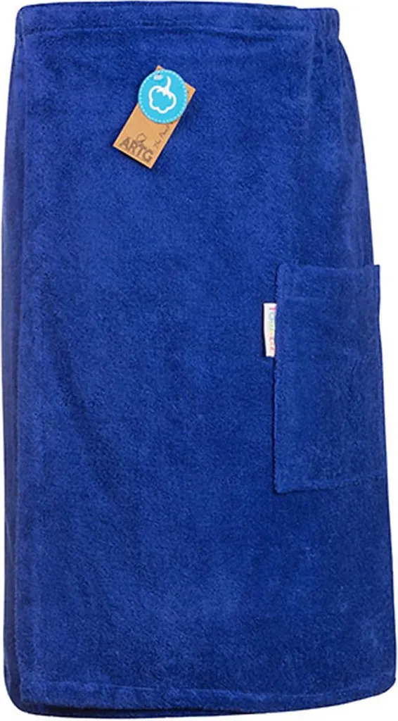 Kilt Sauna Uomo A&R 042.50 True Blue - 65x150 cm con Velcro