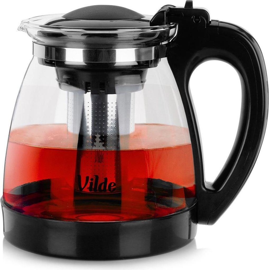 Teekanne aus hitzebeständigem Glas mit Infusor 2 l Produktbild 