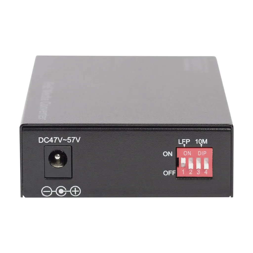 Convertisseur Gigabit PoE PSE SC Multimode avec alimentation intégrée - 12