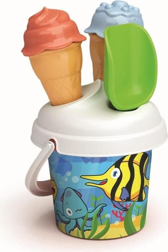 Sandförmchen für Fisch und Eiscreme