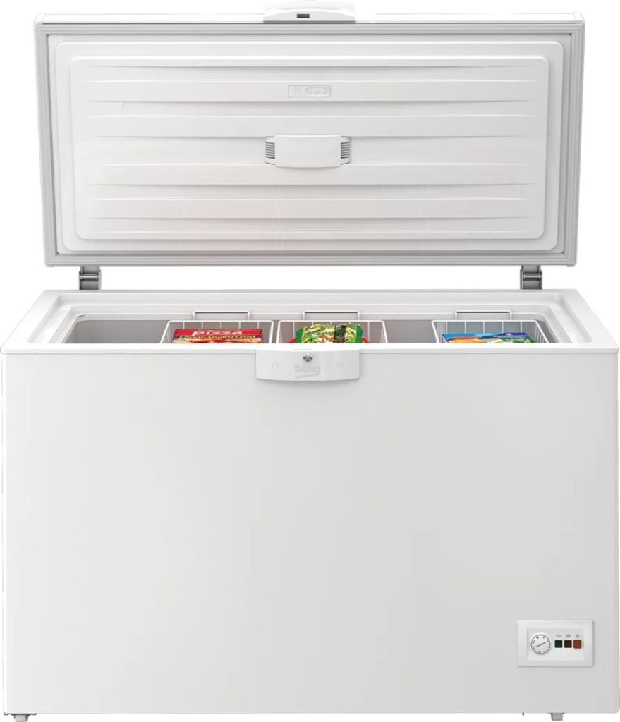 Beko HSM27050 Gefriertruhe, Kühltruhe, 284 l Nutzvolumen, 2 Gefriergutkörbe