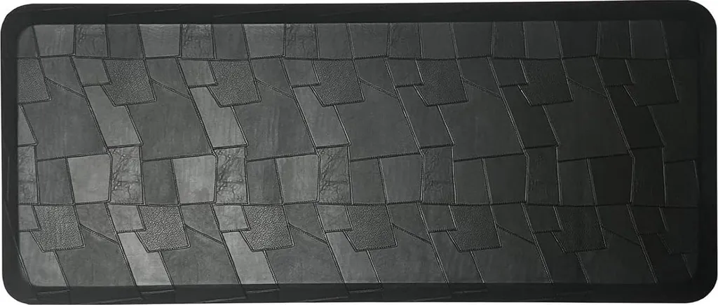 Tapis de cuisine ergonomique idéal pour cuisiner sans douleur noire