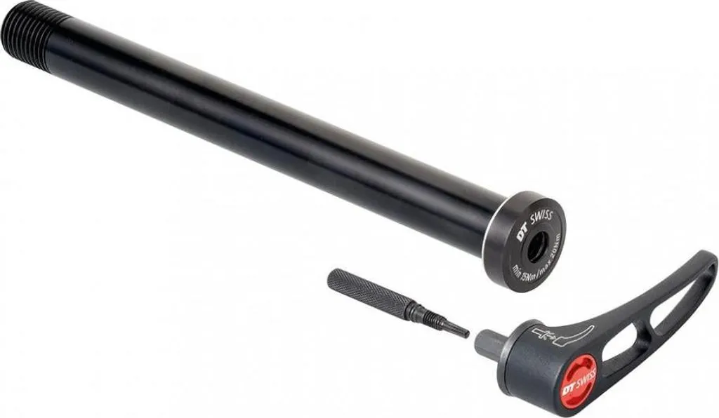 Axe traversant 15/110mm Boost avec levier alu amovible pour VTT DT Swiss