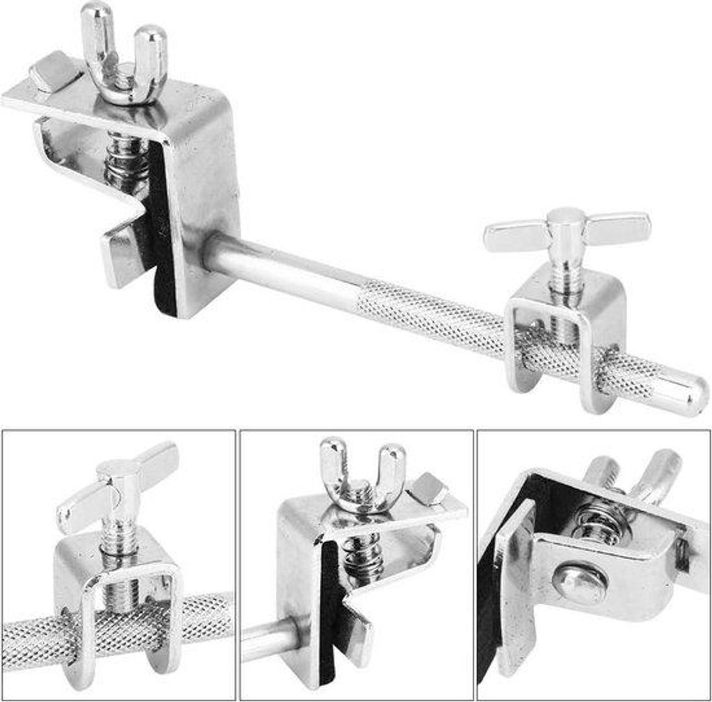 Tambourinhalter Multiklem für Schlagzeug mit verstellbarem Arm