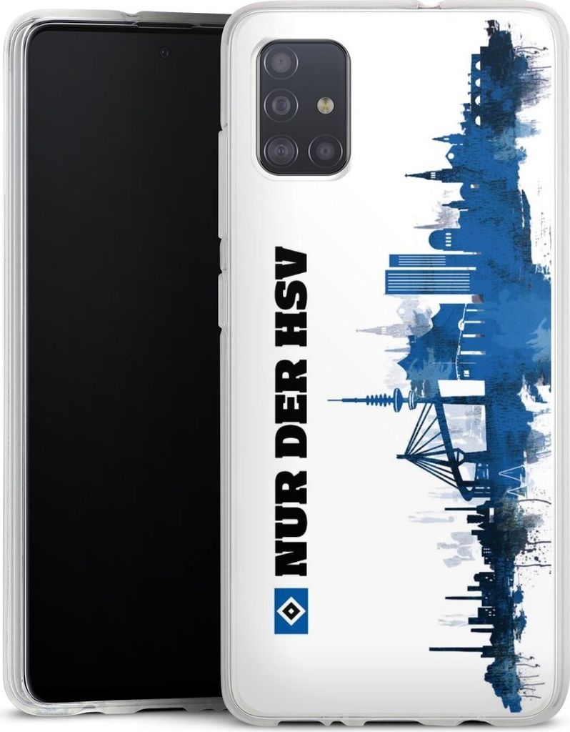 DeinDesign Handyhülle für Samsung Galaxy A51 Silikon Hülle Case Smartphone Schutzhülle Bundesliga HSV Offizielles Lizenzprodukt