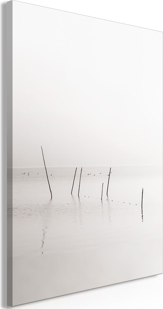 Italienischer Leinwand Leinwandbild - Misty Trail (1 Part) Vertical 60x90 cm Landschaften c-B-0586-b-a