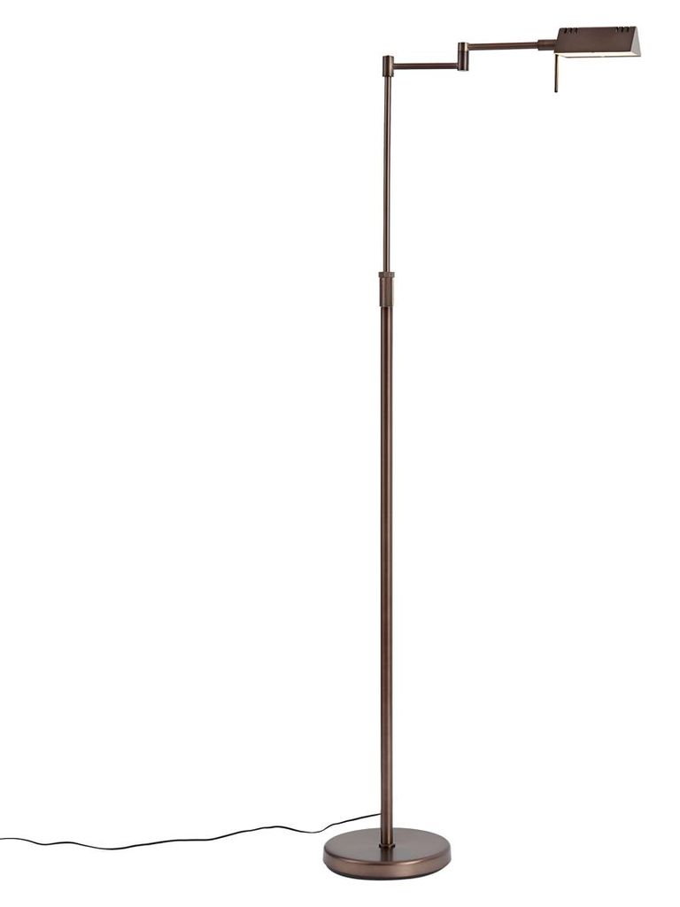 Design Stehleuchte DunkelBronze inkl LED mit Touch Dimmer Notia