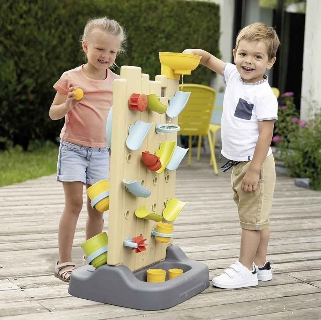 Mur d'activités Smoby traité anti-UV avec circuit d'eau modulable - 14