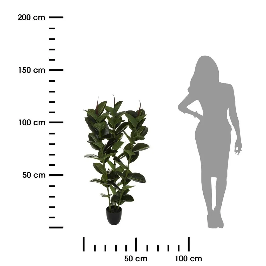 Ficus Robusta Artificiel 120cm : La Solution Déco sans Main Verte