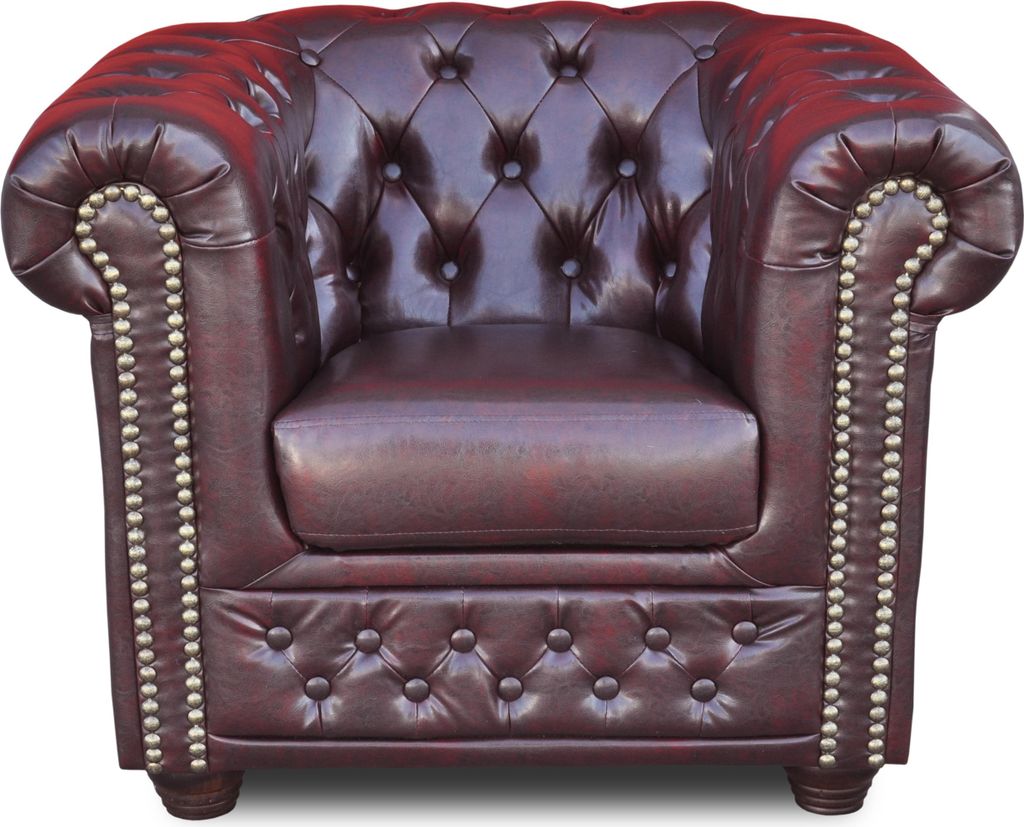 Chesterfield Sessel Fernseh Couch 1 Sitzer Sofa Textil Stoff Couchen Polster Neu