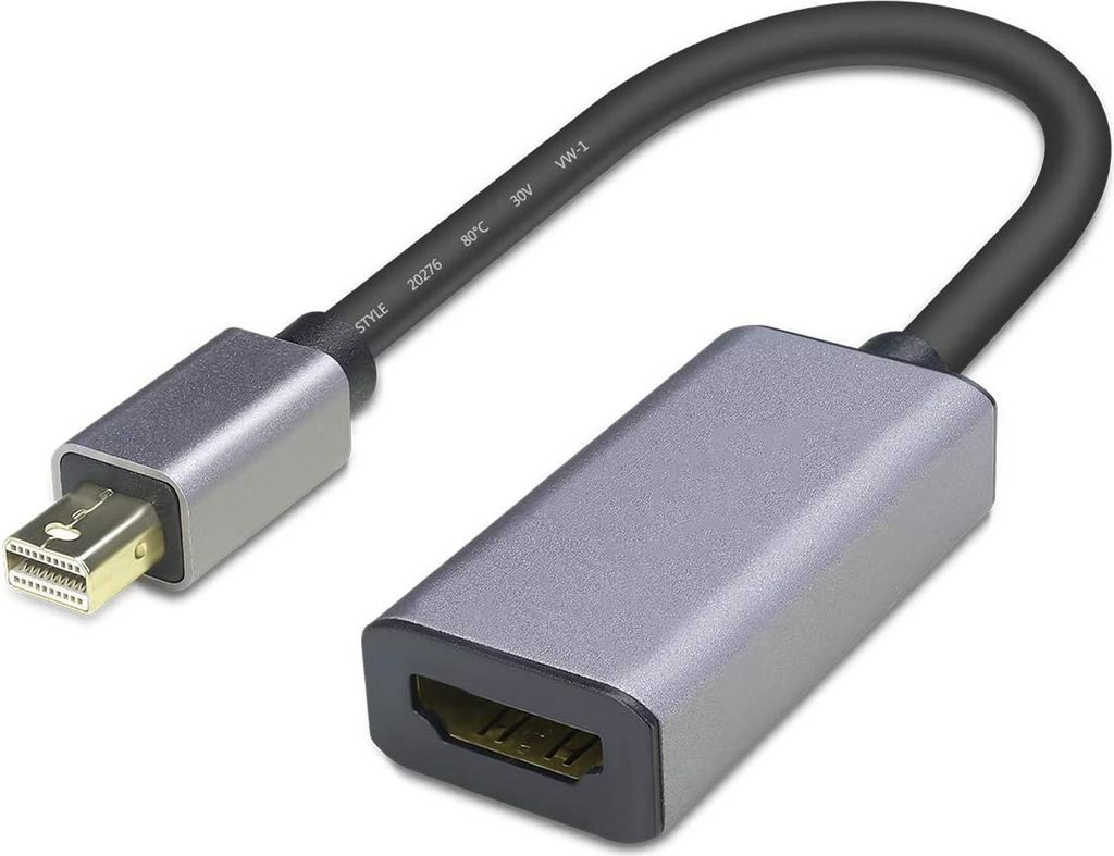 Orbsmart Mini DisplayPort 1.2a auf HDMI 2.0 Adapter - 4K@60Hz (Ultra-HD) & 3D aktiver Adapter | Mini-DP 1.2a to HDMI 2.0 Signalwander | Kabel | St...