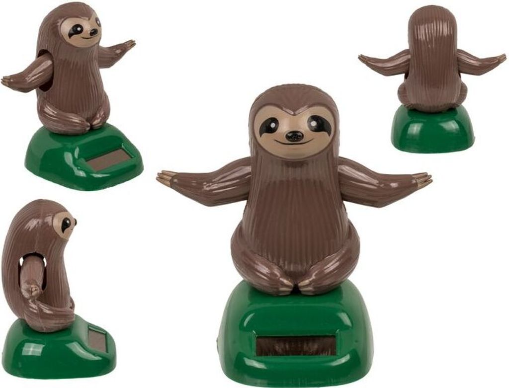 Solar Faultier, Wackelfigur Solarfigur, Wackelkopffigur Produktbild 