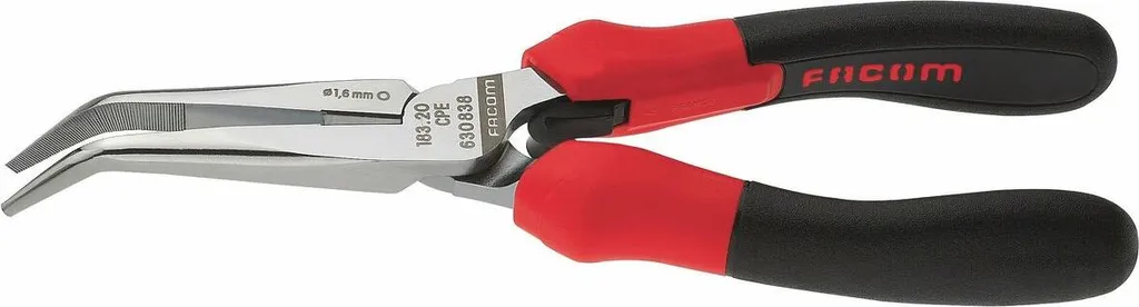 Pince demi-ronde allongée Facom SC.183.20CPE gainée et courbée 20cm