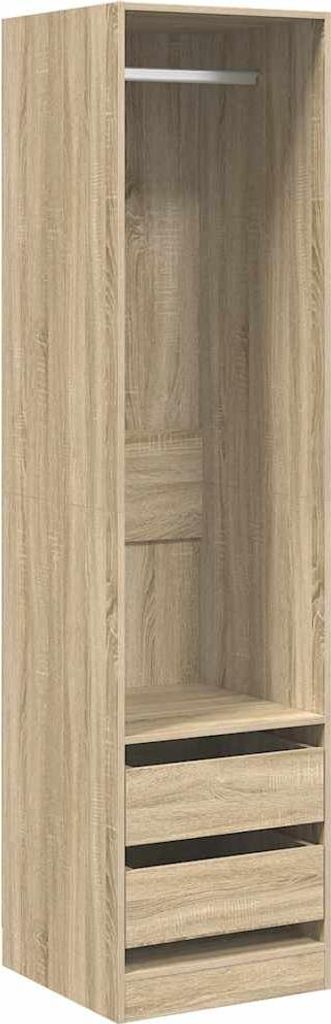 Armadio con cassetti in rovere Sonoma 50x50x200 cm Immagine del prodotto 