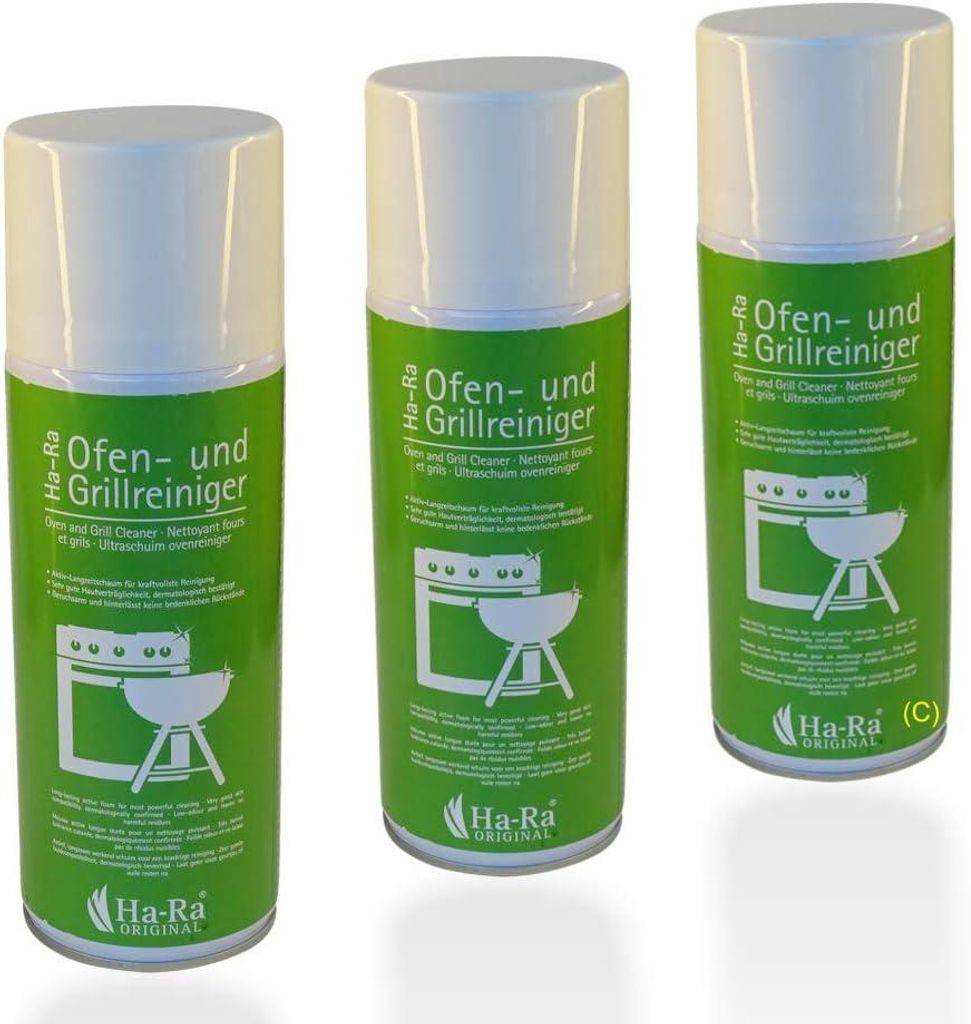 Ha-Ra 3er Set Ofen- & Grillreiniger 400ml I ergiebiger & Produktbild 
