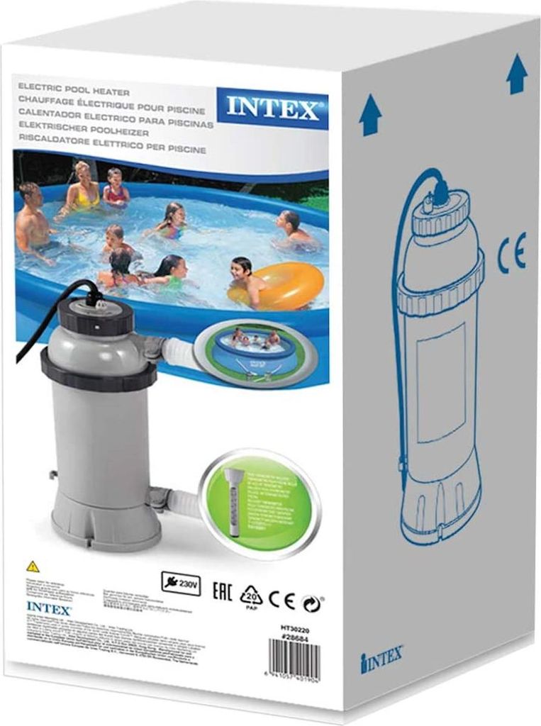 Intex 28684, Elektrický ohrievač, Šedá, IPX5, AC, 230 V, Obrázok produktu 