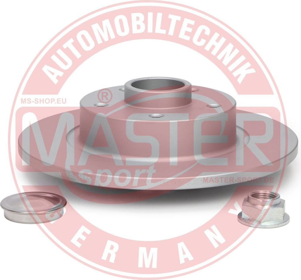 2x MASTER-SPORT Bremsscheibe 2401110180BPR-PCS-MS hinten 86 2mm 62 0mm 274mm