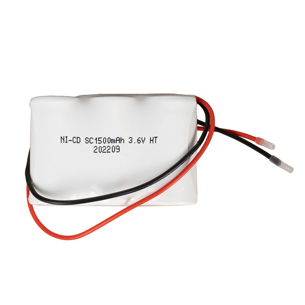 Q-BATTERIES Akku-Pack, 3,6 V, 1500mAh, NiCd F3x1, 3xSub-C Hochtemperaturzellen