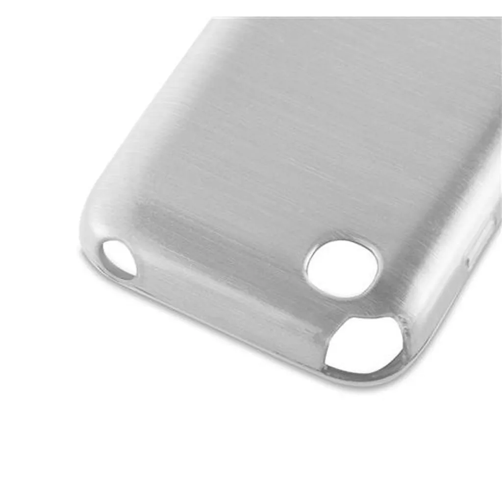 Custodia Cadorabo Argento Metallico Per LG X Power 2: Cover TPU Sottile Antiurbo