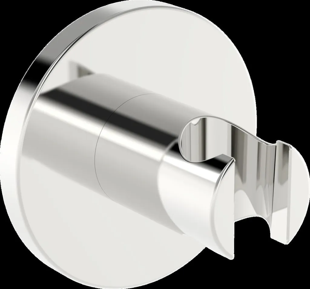 Support de douche mural HANSA rond chromé 44440173 pour flexible