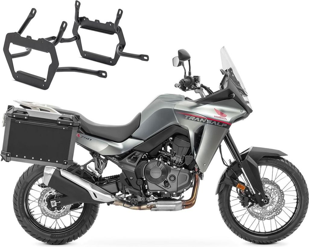 Set Alukoffer + Kofferträger passend für Honda Transalp XL 750 23-25 A