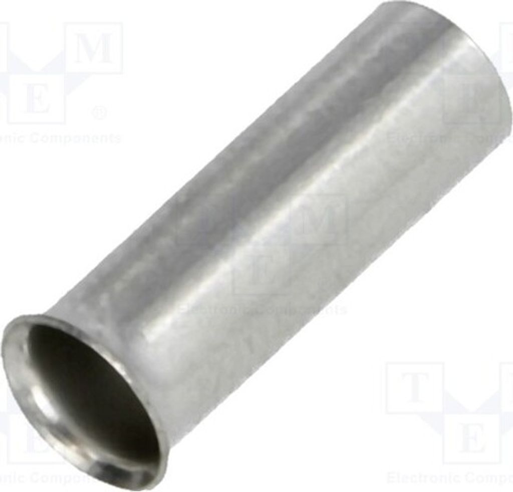 50x Kabelschuh: Hülse verzinnt 6mm2 Kupfer 12mm unisoliert 10AWG BM 01510 Bootlace