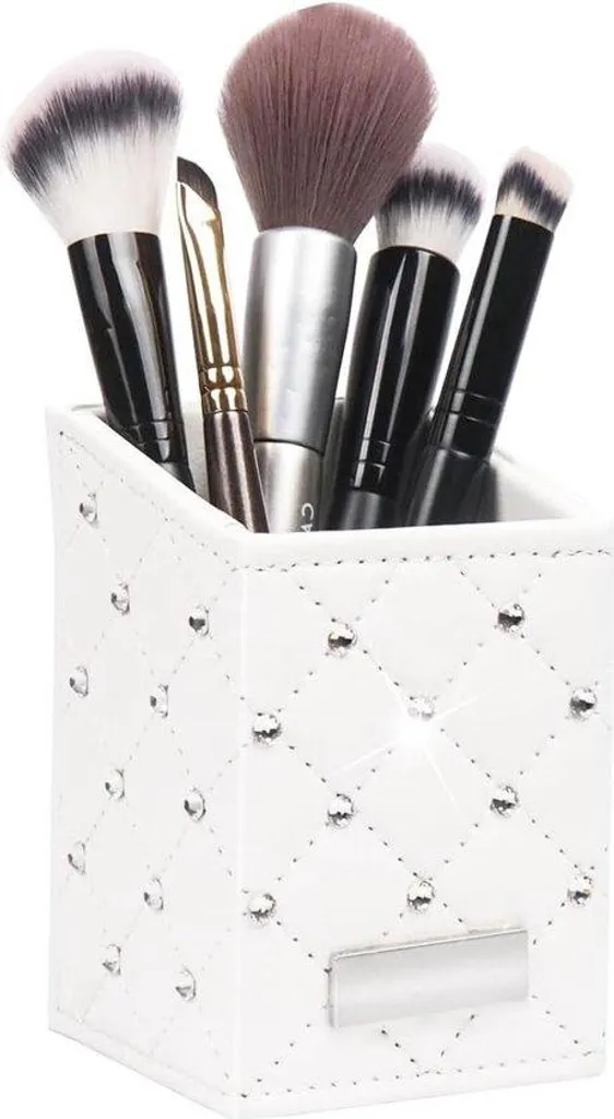 Organisateur maquillage blanc et serviteur de baignoire multifonction