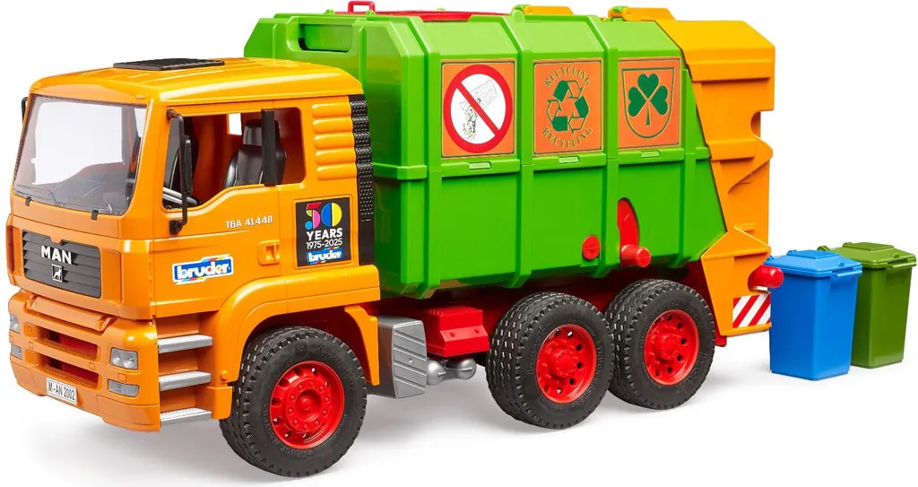 Camion poubelle BRUDER 1056 MAN TGA avec système de chargement pro