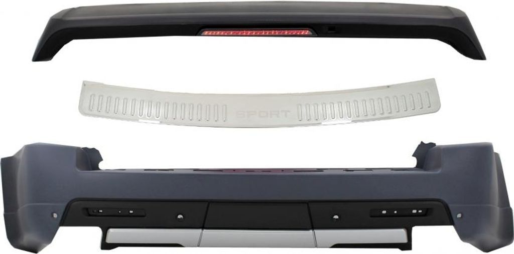 Stoßstange für Sport 05-09 Autobiography Look Fußplatte Aluminium Dachspoiler.