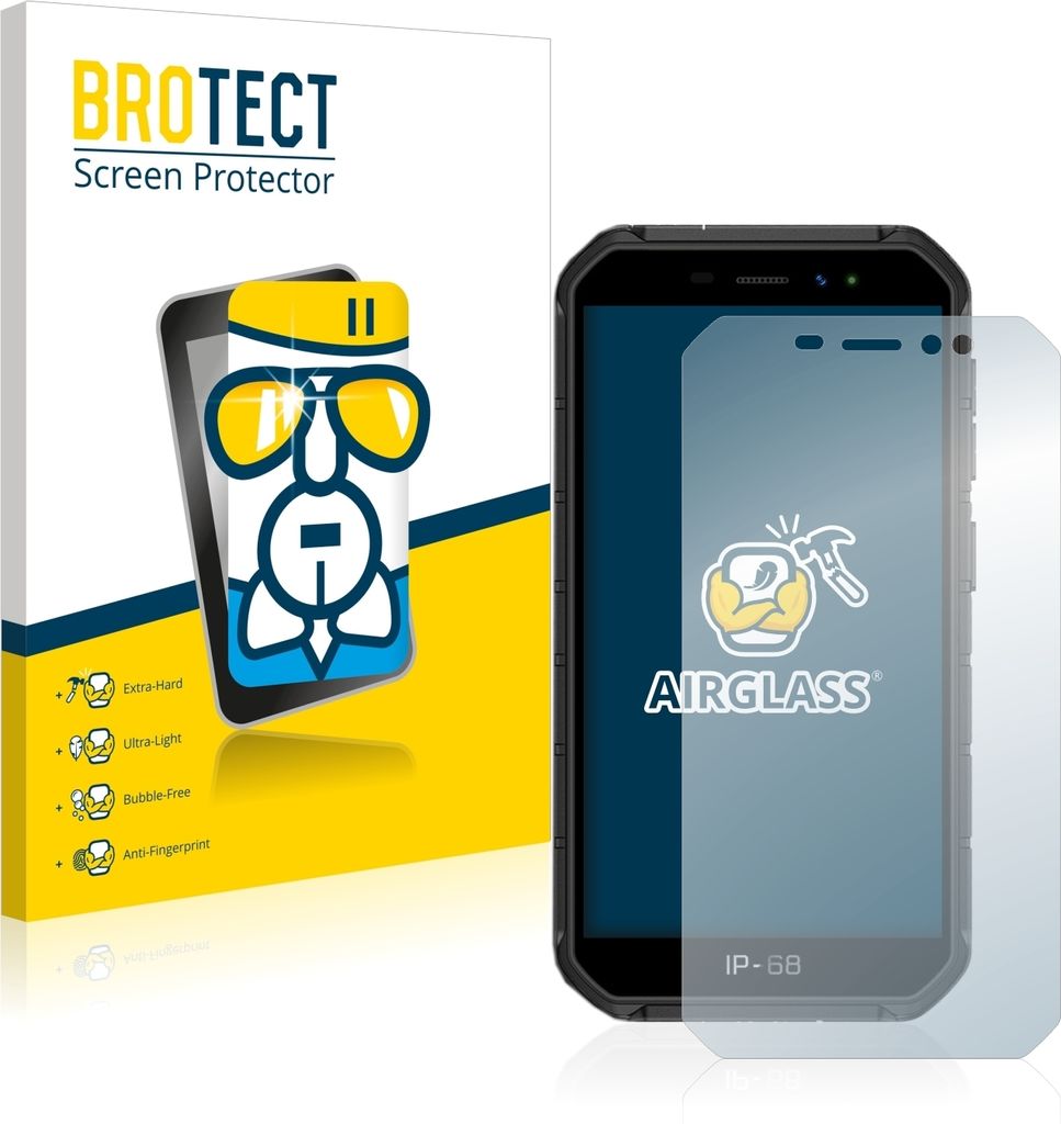 BROTECT Schutzglas für Ulefone Armor X7 Schutzfolie Panzer Folie Glas Display Schutz klar