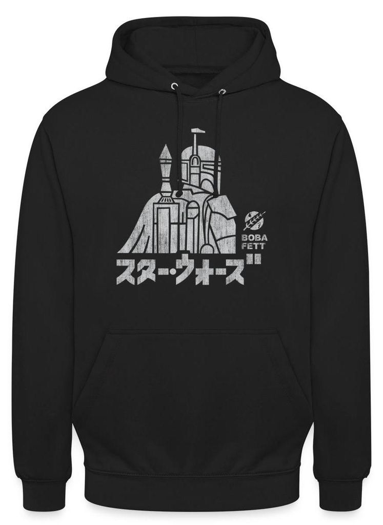 Star Wars: Mandalorian Boba Fett Uni Hoodie, S, Schwarz