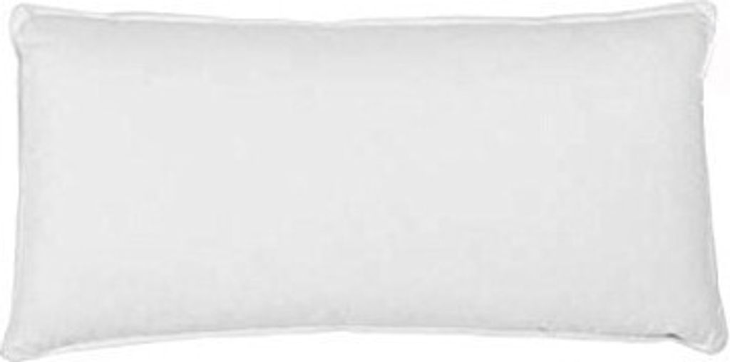 Baumwolle Kissen, Kopfkissen, 80% Daunen, 20% Federn, 40x80 cm, 0,75 kg, weiss